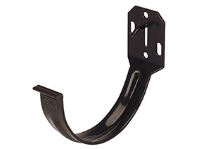 KANION Uchwyt rynnowy doczołowy stalowy 160 mm brązowy
