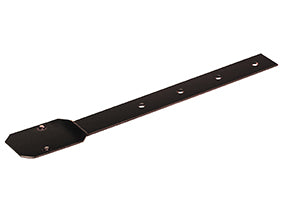KANION Uchwyt rynnowy nastawny długi prosty 130 mm brązowy