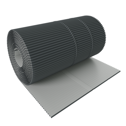 Taśma kominowa aluminiowa COROMIN Alu plisowana 300mm/5mb antracyt