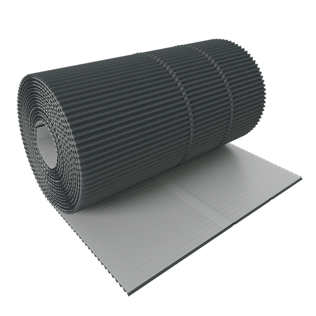 Taśma kominowa aluminiowa COROMIN Alu plisowana 300mm/5mb antracyt