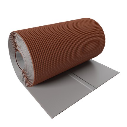 Taśma kominowa aluminiowa COROMIN Alu tłoczona 300mm/5mb ceglasty