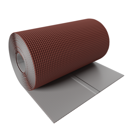 Taśma kominowa aluminiowa COROMIN Alu tłoczona 300mm/5mb kasztan