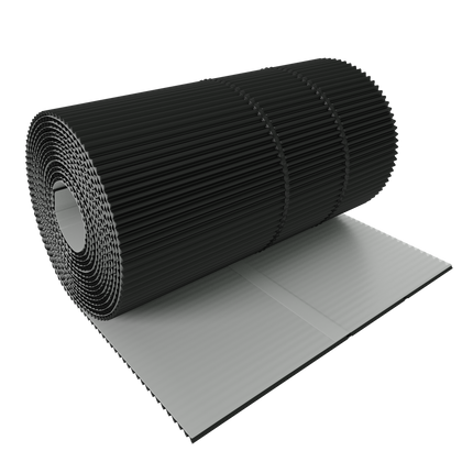 Taśma kominowa aluminiowa COROMIN Alu plisowana 300mm/5mb ciemny brąz