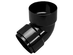 KANION Kolano dwukielichowe 90 x 67 mm czerń