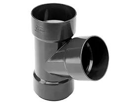 KANION Trójnik dwukielichowy 90/90 x 67mm grafit