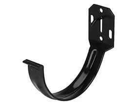 KANION Uchwyt rynnowy doczołowy stalowy 160 mm czerń