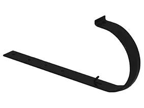 KANION Uchwyt rynny stalowy prosty 160 mm czerń