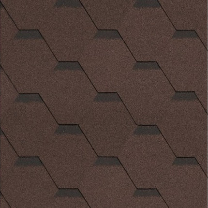 Gont bitumiczny MIDA FORCE HEXAGONAL brązowy