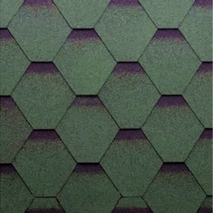 Gont bitumiczny MIDA FORCE HEXAGONAL zielony