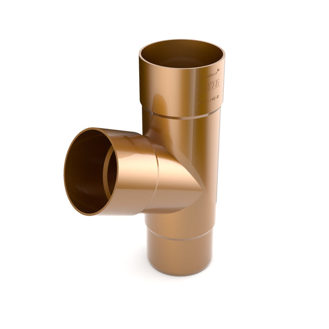 BRYZA PVC Trójnik 90/90/90 mm miedź