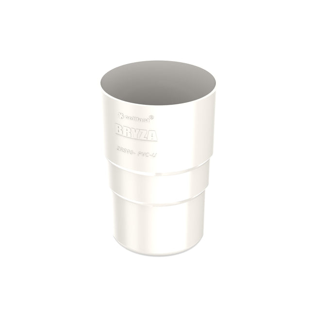BRYZA PVC Złączka rury spustowej 63 mm biel