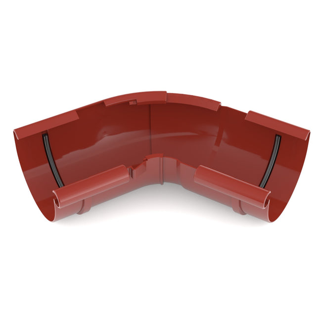 BRYZA PVC Narożnik wewnętrzny regulowany kąt 125 mm czerwony