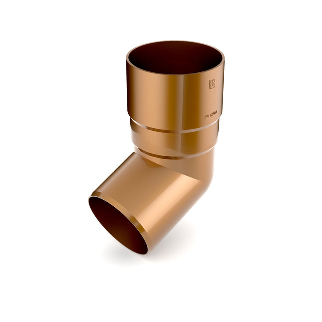 BRYZA PVC Kolano 90 mm miedź