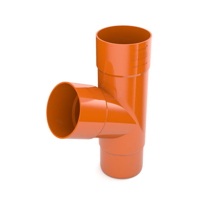 BRYZA PVC Trójnik 63/63/63 mm cegła