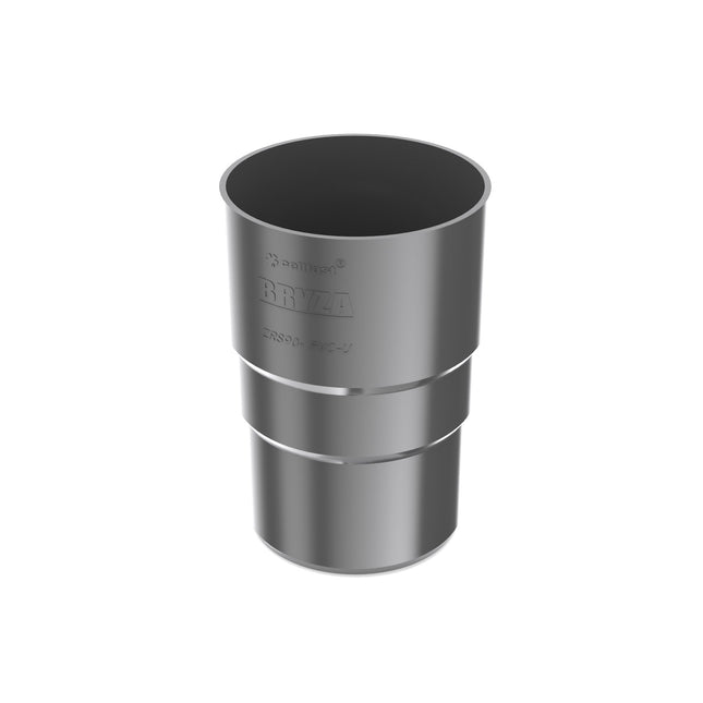 BRYZA PVC Złączka rury spustowej 63 mm grafit
