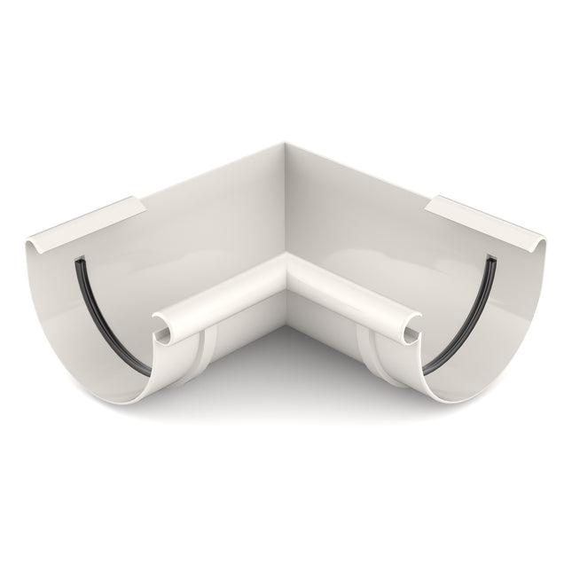 BRYZA PVC Narożnik wewnętrzny 125 mm biel