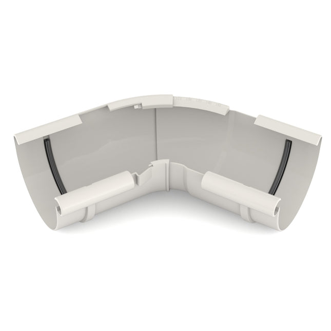 BRYZA PVC Narożnik wewnętrzny regulowany kąt 125 mm biel
