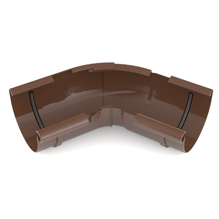 BRYZA PVC Narożnik wewnętrzny regulowany kąt 125 mm brąz