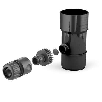 BRYZA PVC Odzyskiwacz wody deszczowej 63 mm czerń