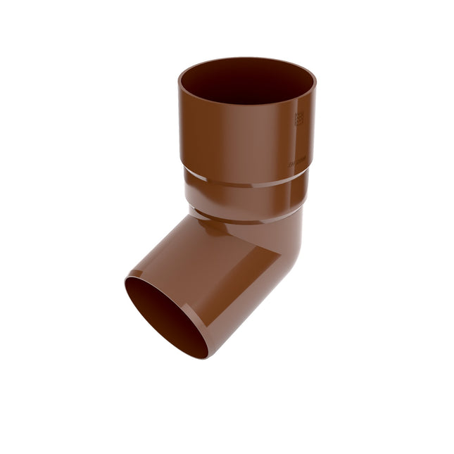 BRYZA PVC Kolano 90 mm brąz