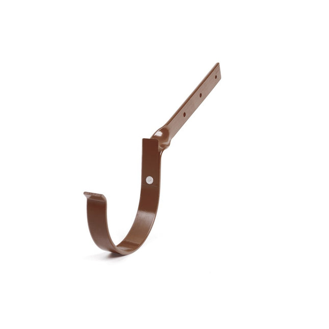 BRYZA PVC Hak rynnowy skręcony 75 mm brąz
