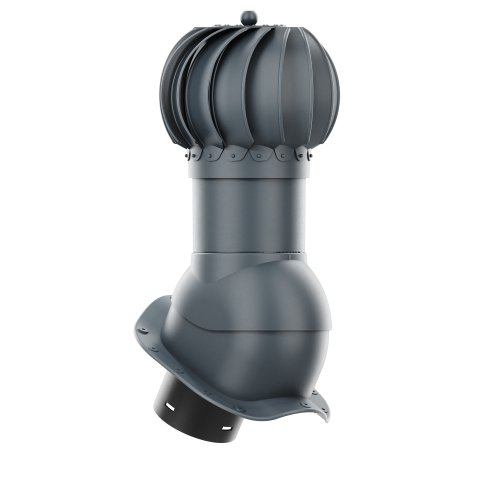 Kominek obrotowy Rotoline do blachodachówki profil W fi 125mm kulisty